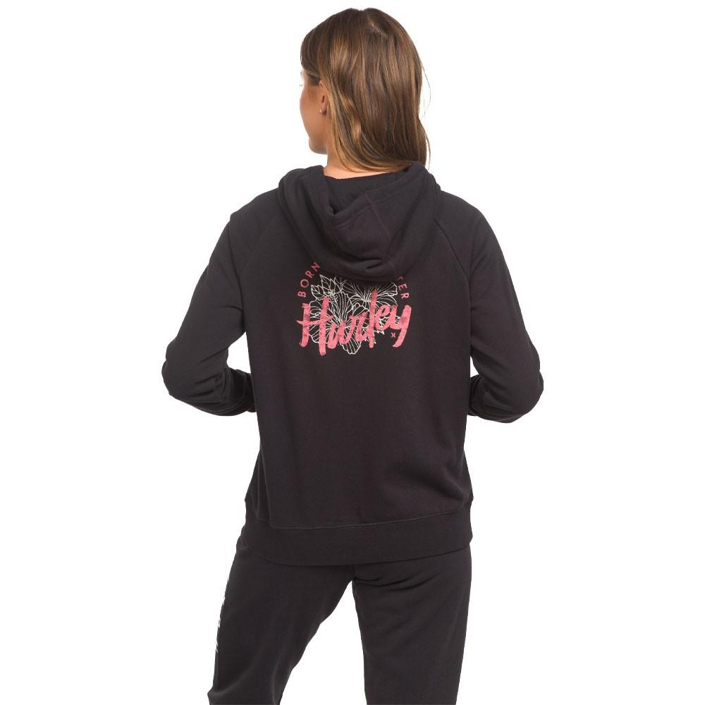 Poleron Canguro Raise Up Easy Raglan Caviar Hurley