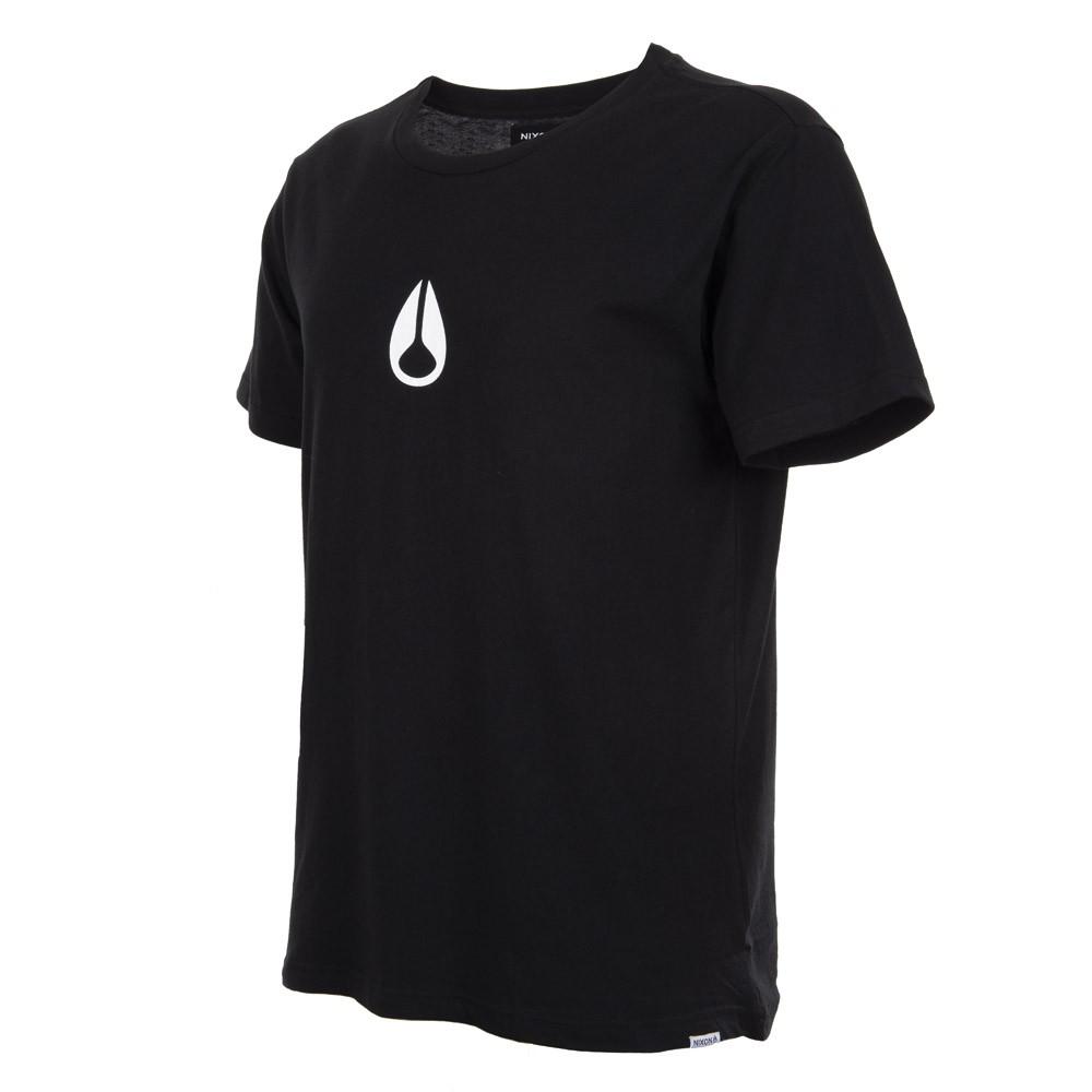 Polera Negra Icono Blanco Nixon
