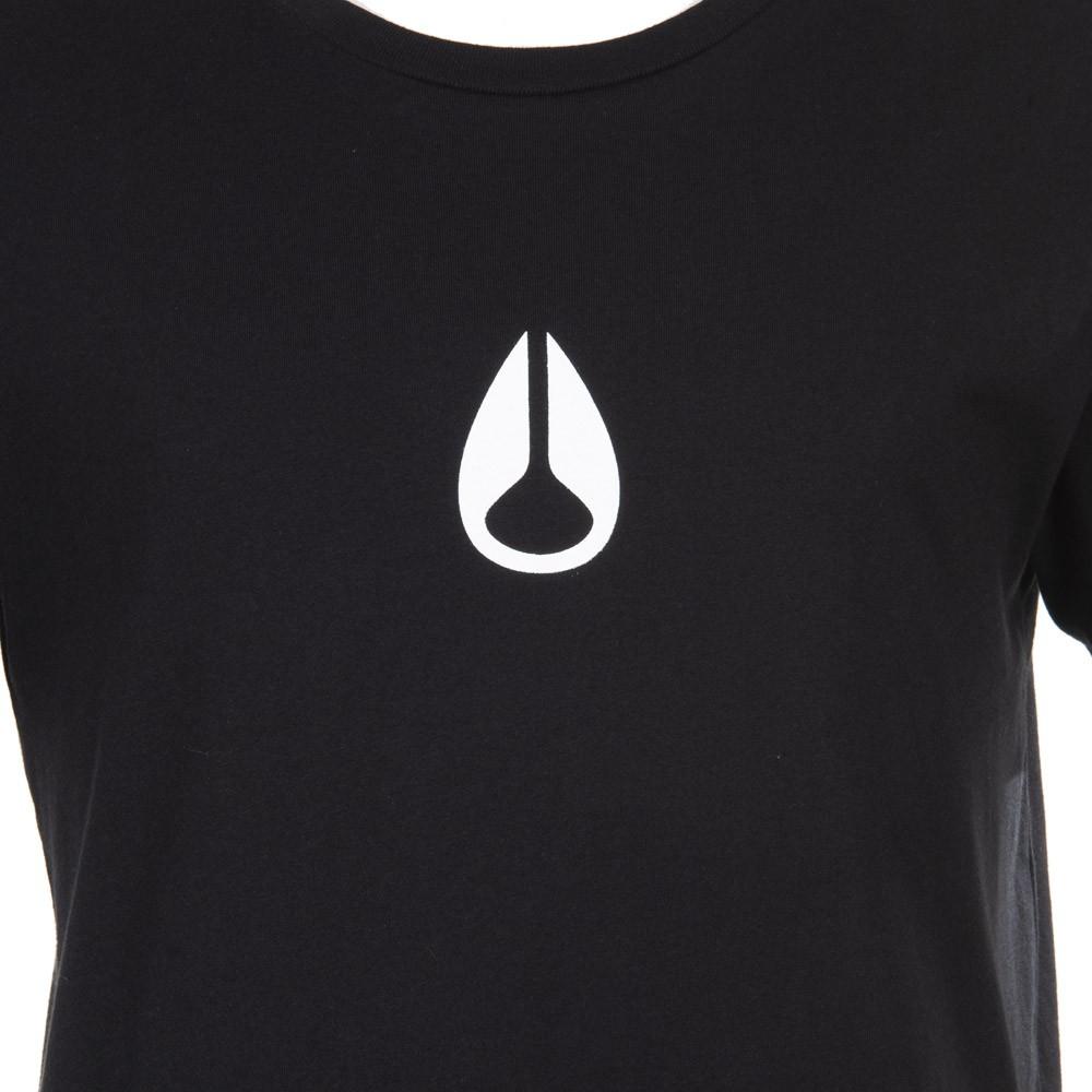 Polera Negra Icono Blanco Nixon