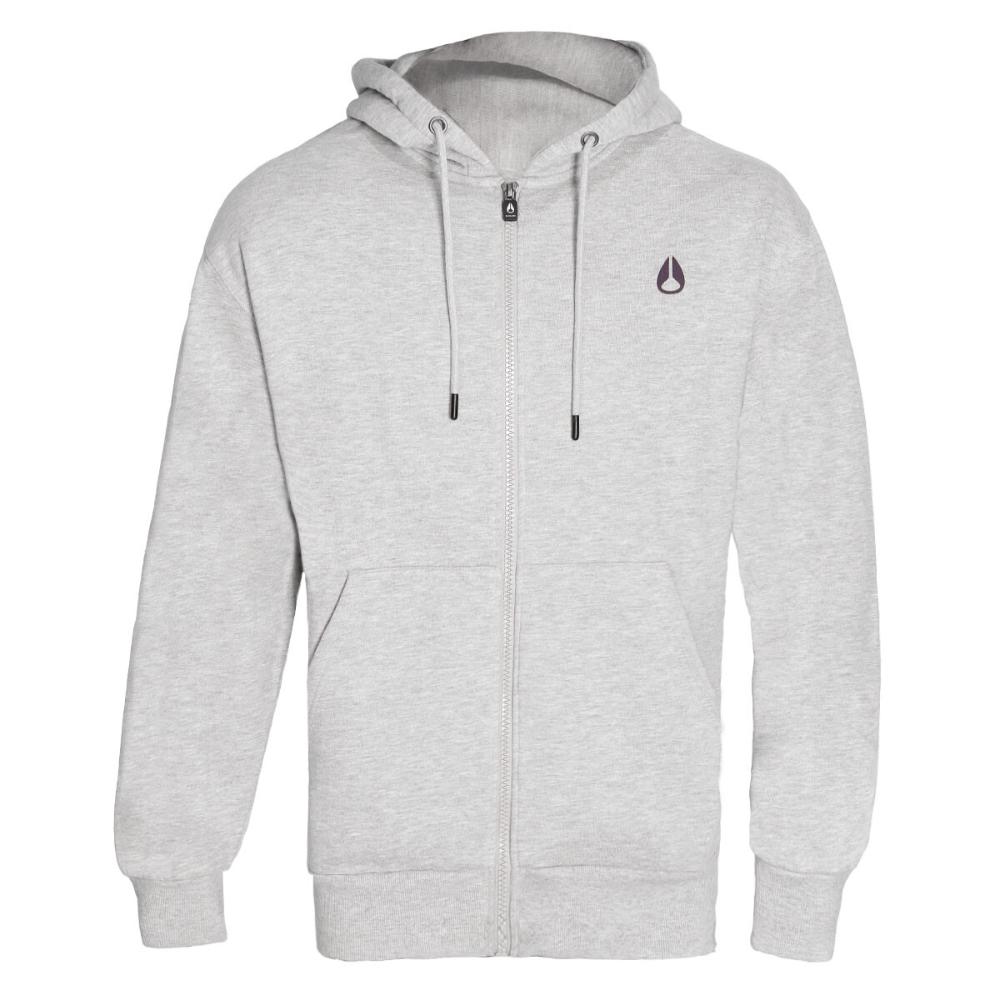 Poleron Men Full zipper "No Time To Stop" Gray