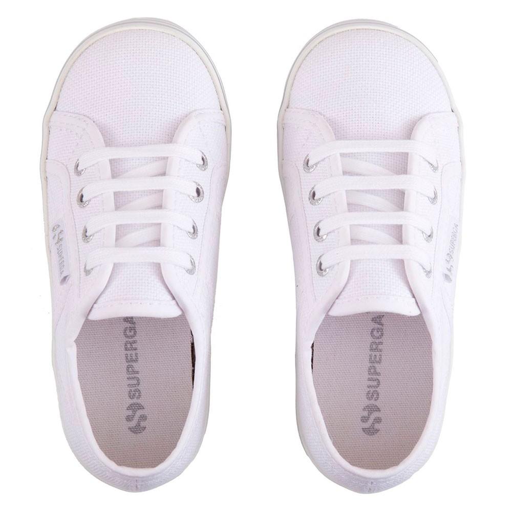Zapatilla 2730 Kids PRINT Platform White Silver Superga