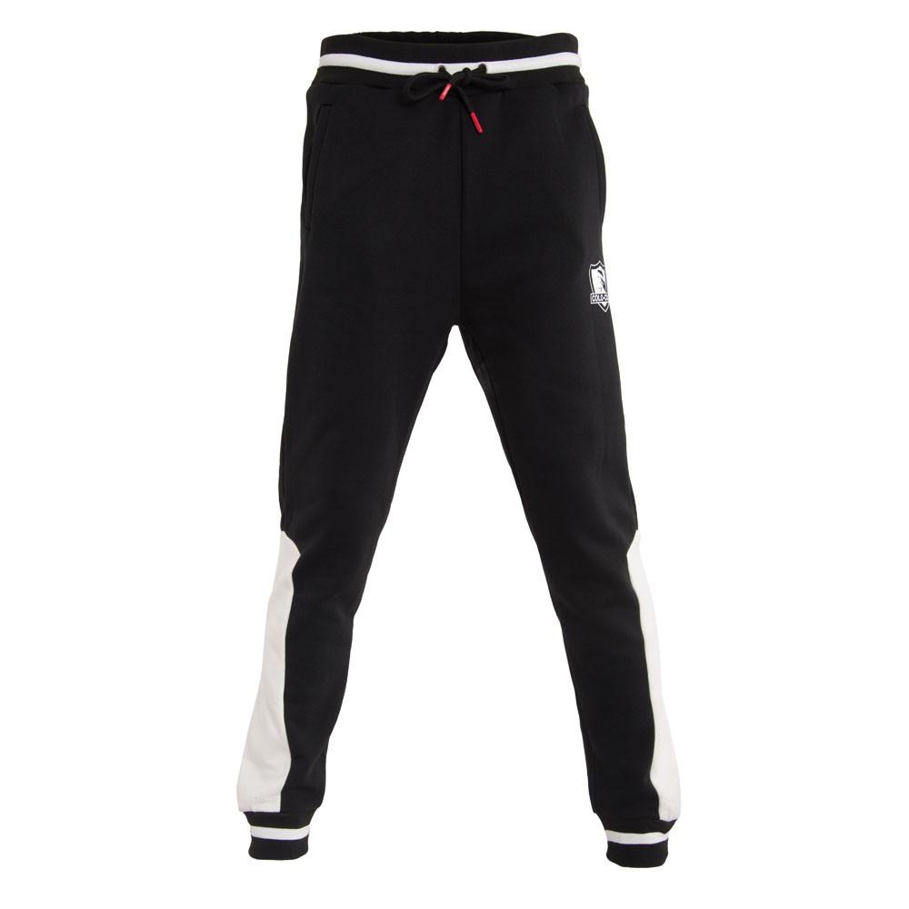 Pantalón Colo Colo Urbano Black And White Escudo