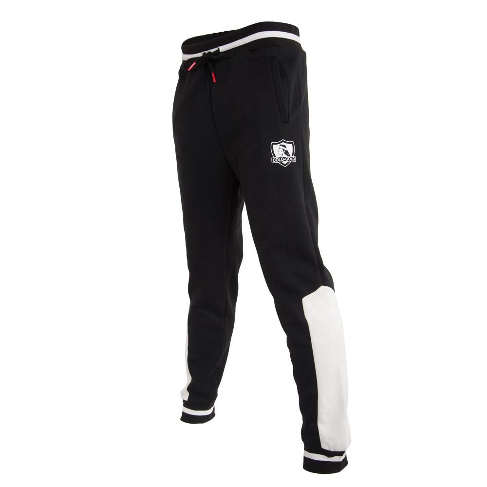 Pantalón Colo Colo Urbano Black And White Escudo