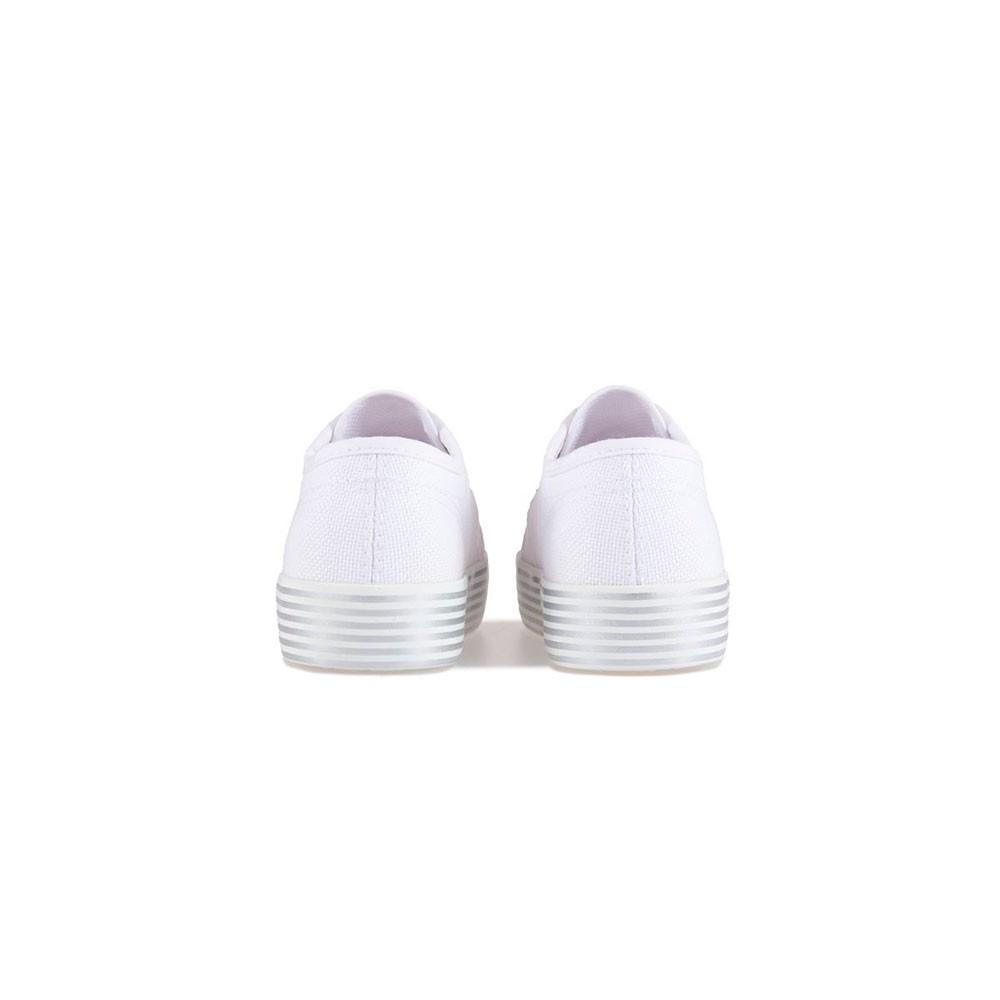 Zapatilla 2730 Kids PRINT Platform White Silver Superga