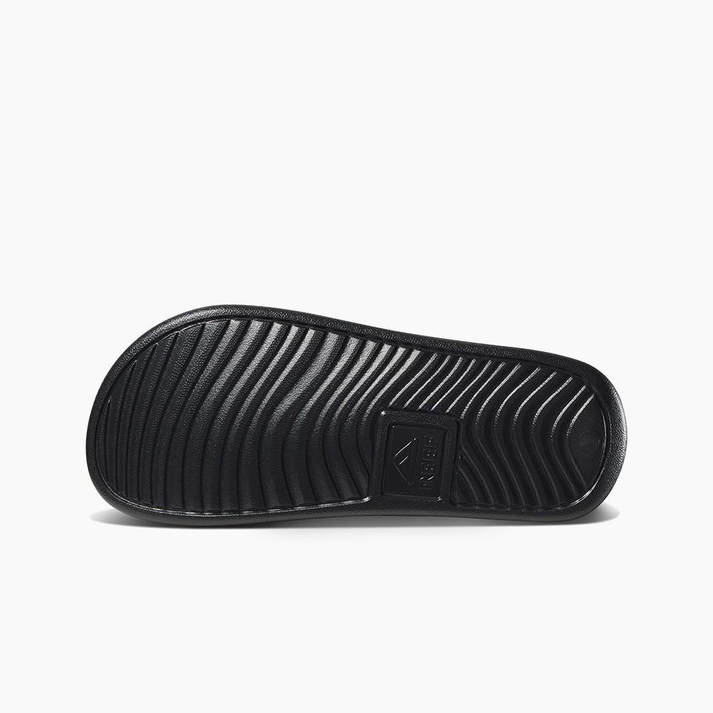 Sandalia One Slide Kids Black White Reef
