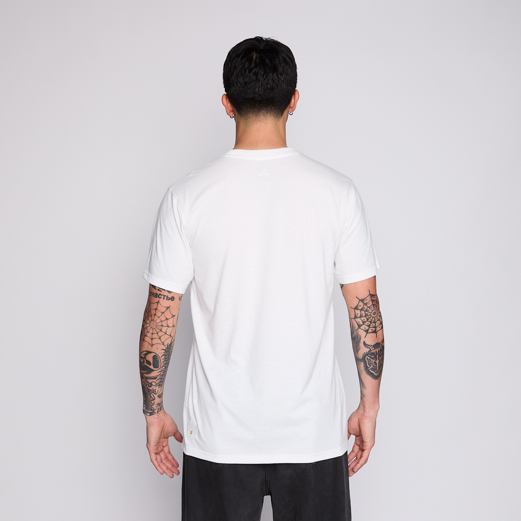 Polera Colo Colo Urbano Hombre Eterno Campeón Blanco Verano