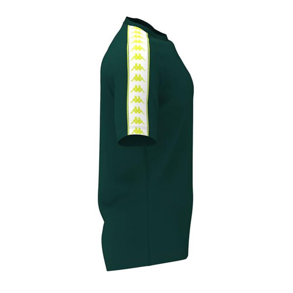 Polera Banda Coen Men Slim Green White Lime