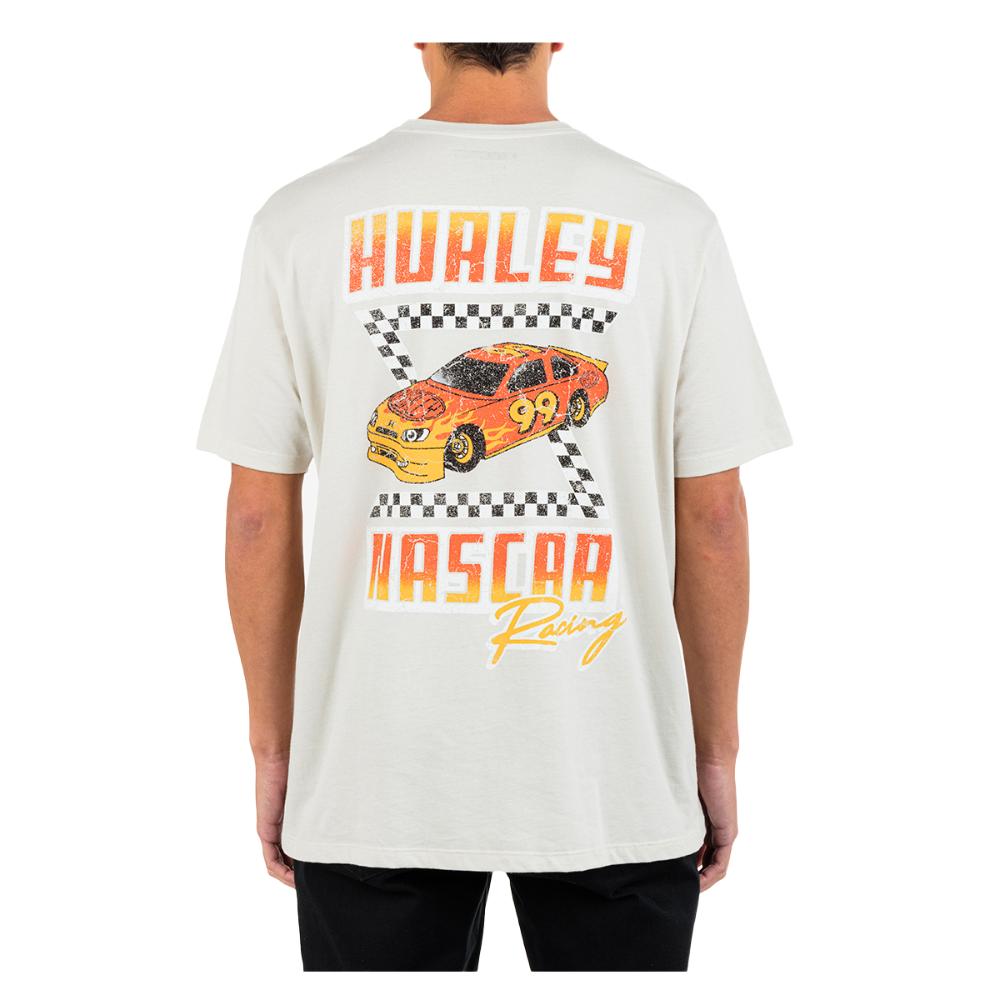 Polera Faster Nascar ss Blanco
