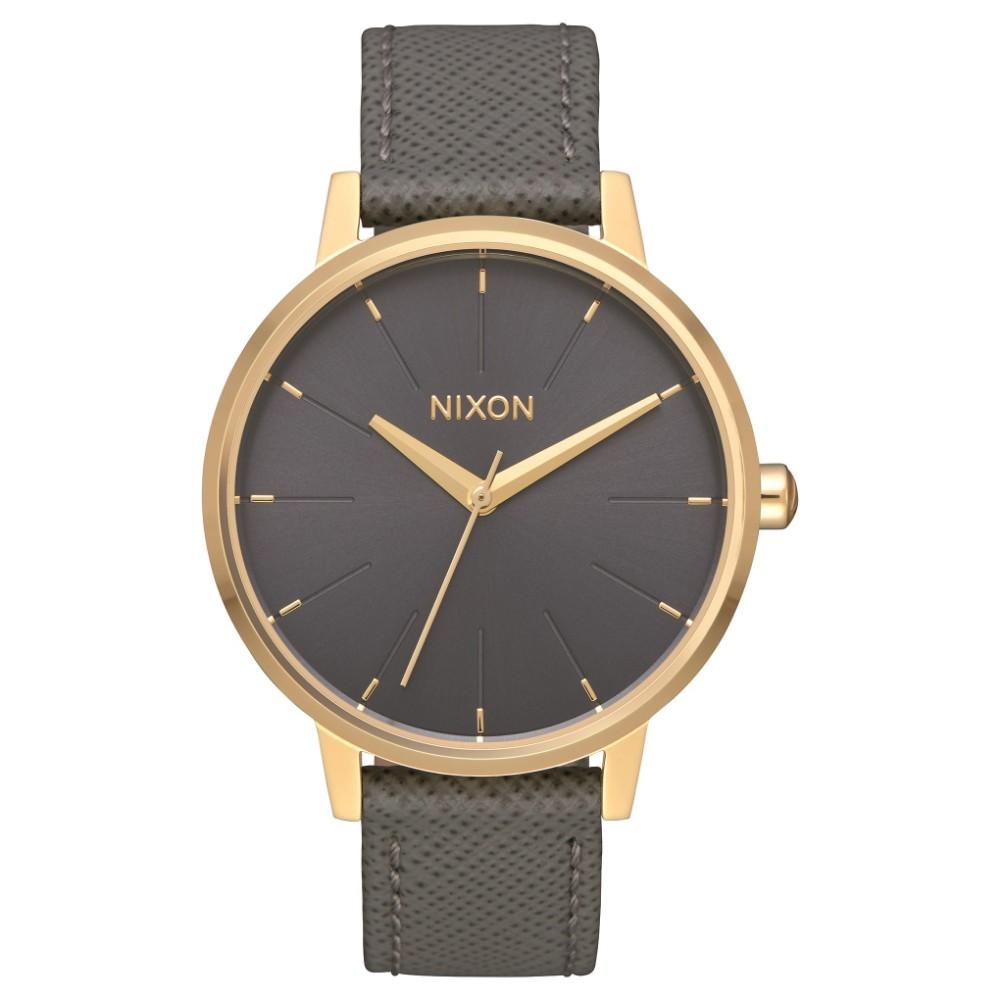 Reloj Kensington Leather Gold Charcoal