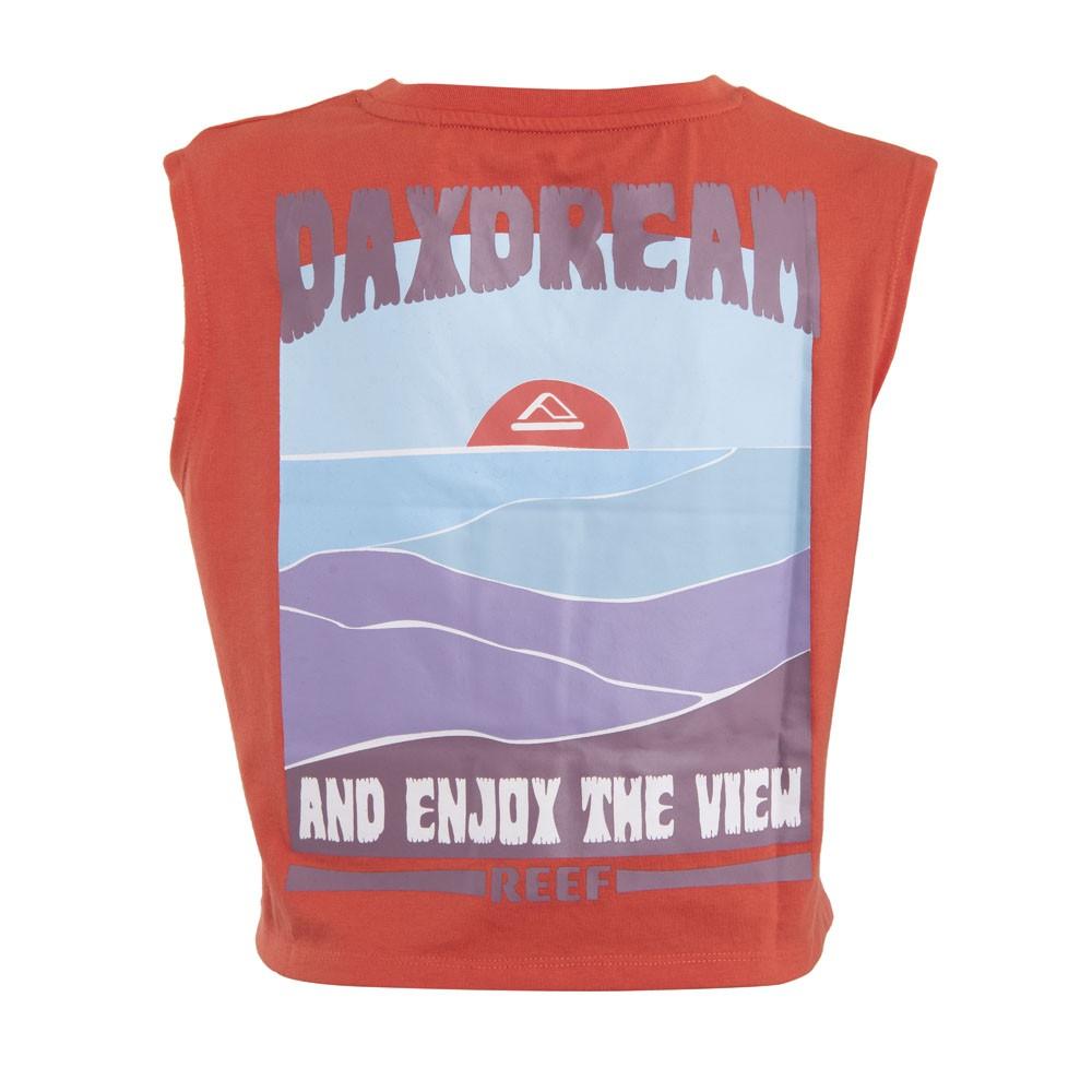 Polera Kids Crop Top Red