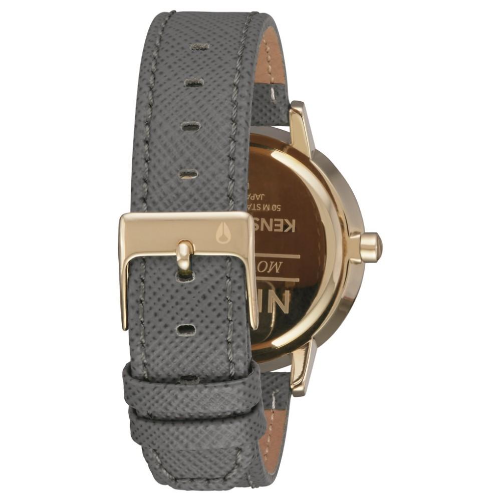 Reloj Kensington Leather Gold Charcoal