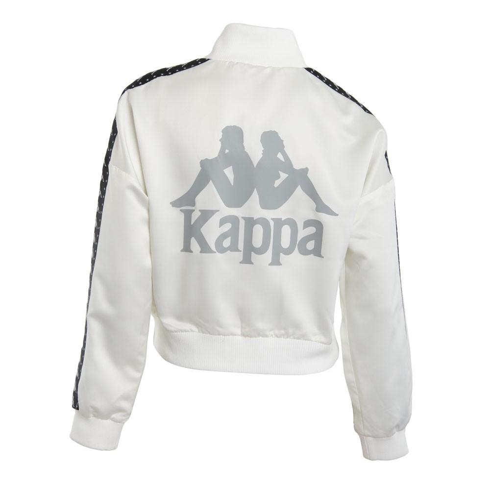 Chaqueta Women Crop White Omini Silver
