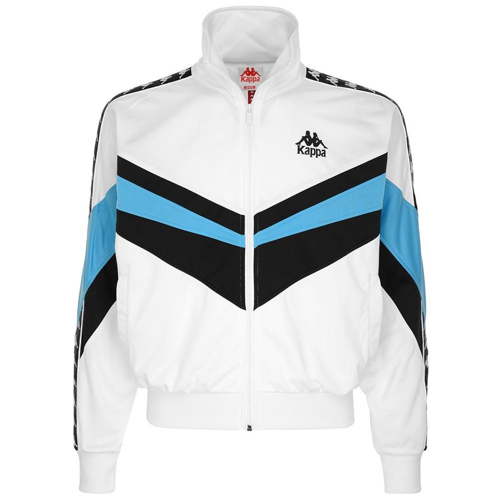 Chaqueta Authentic Footb Evok White Black Blue Kappa