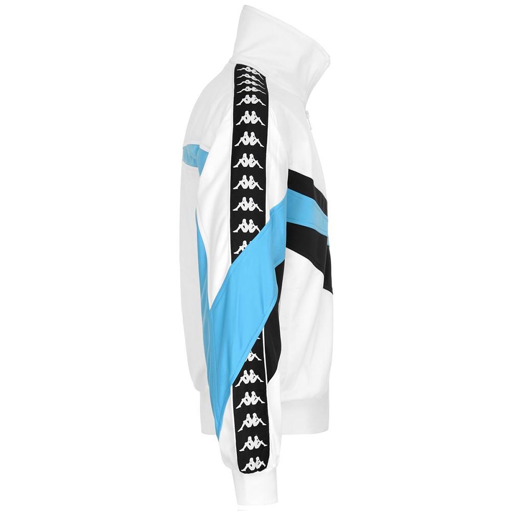 Chaqueta Authentic Footb Evok White Black Blue Kappa