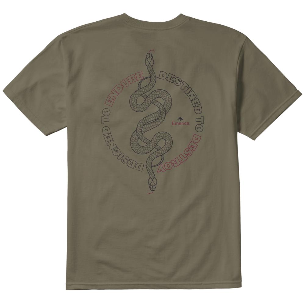 Polera Endure Destroy Tee Military