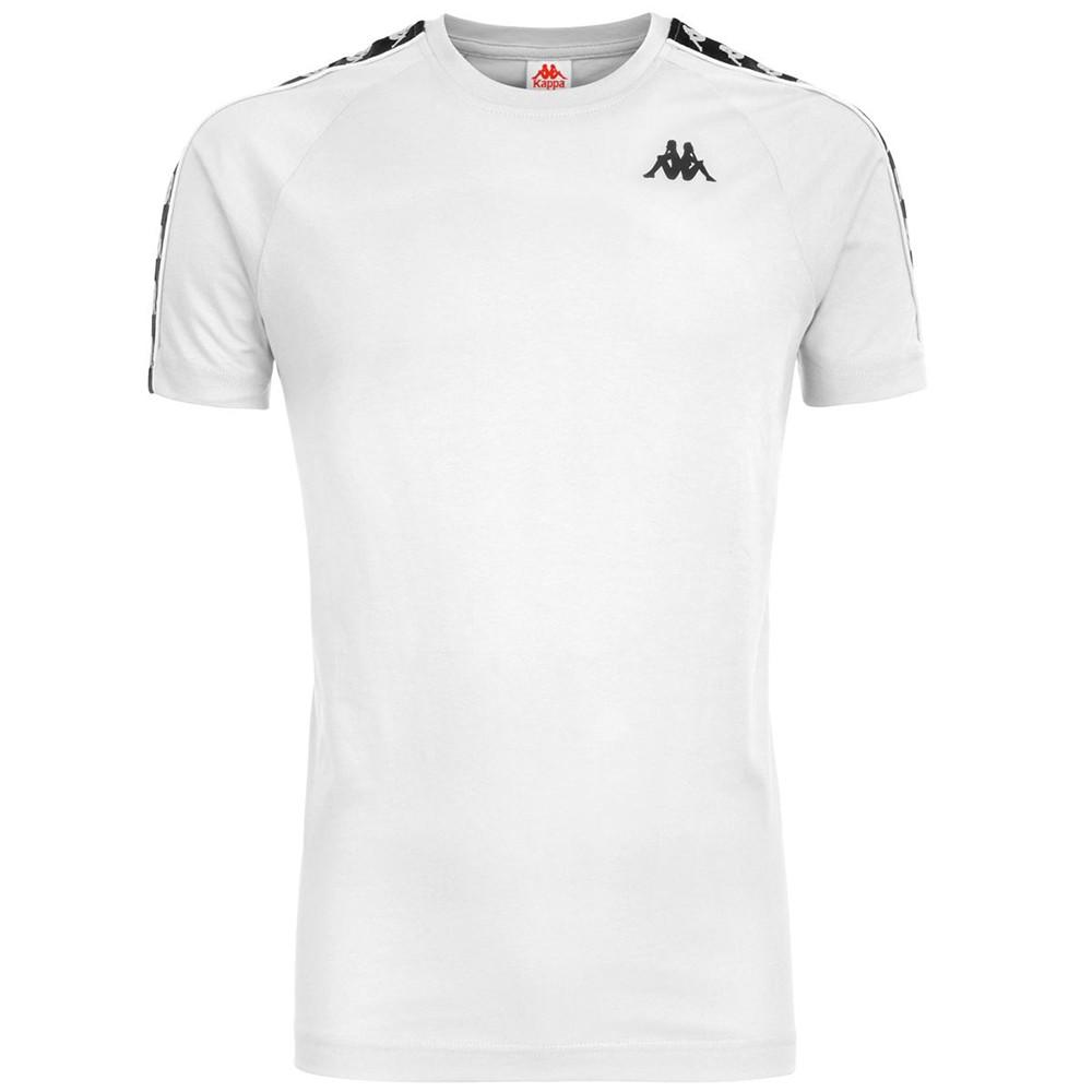 Polera 222 Banda Coen Slim White Black Kappa