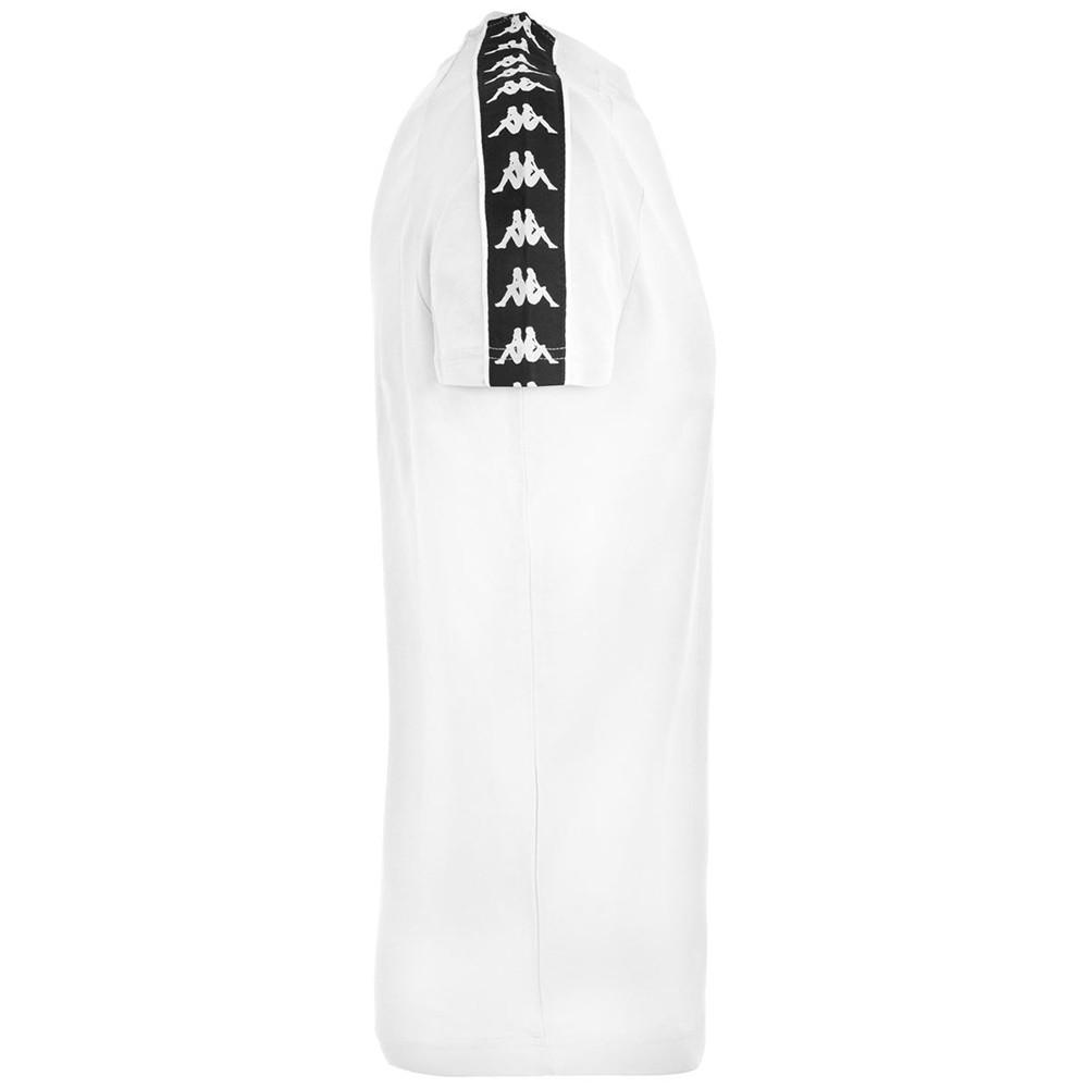Polera 222 Banda Coen Slim White Black Kappa