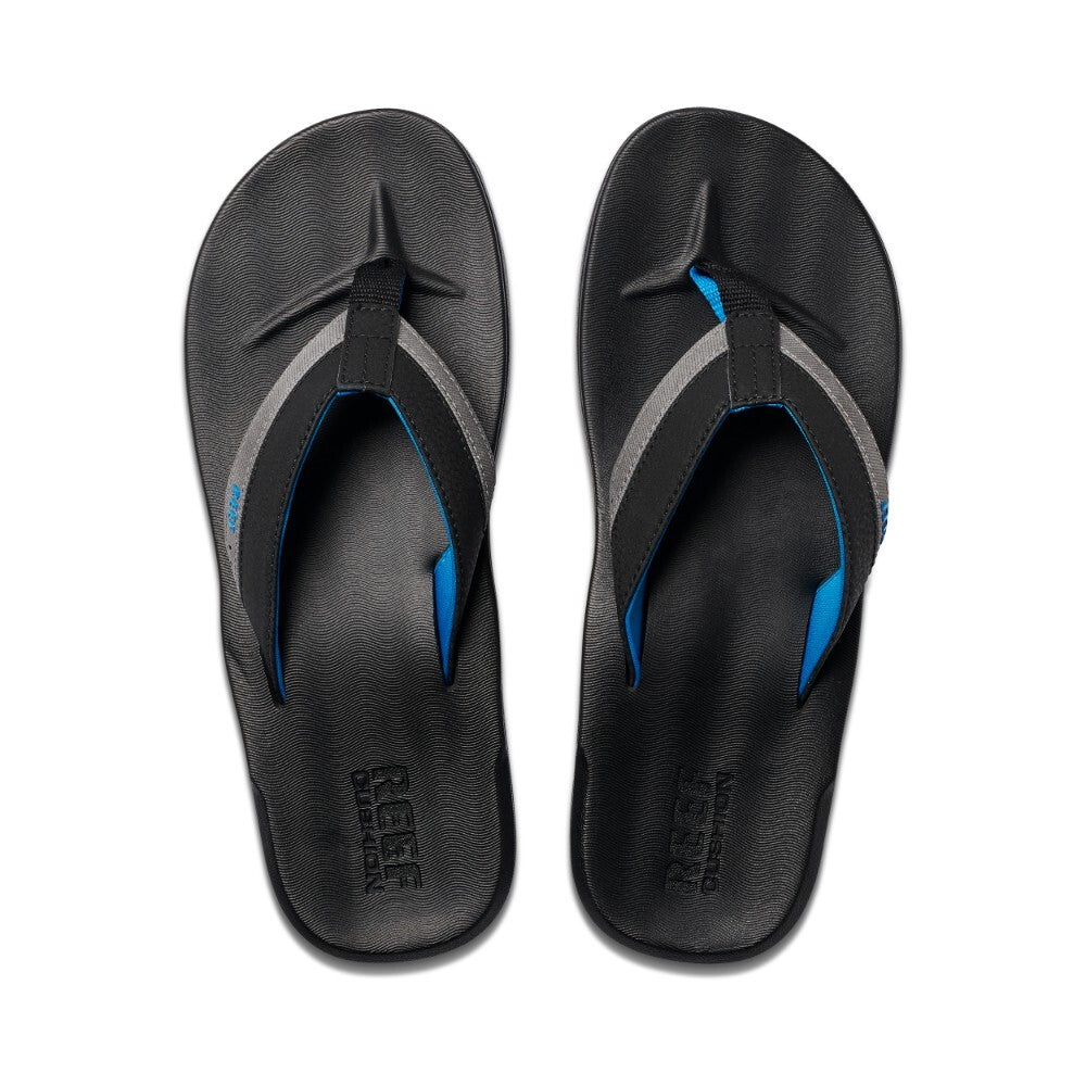 Sandalia Reef Men Contoured Cushion Black Blue