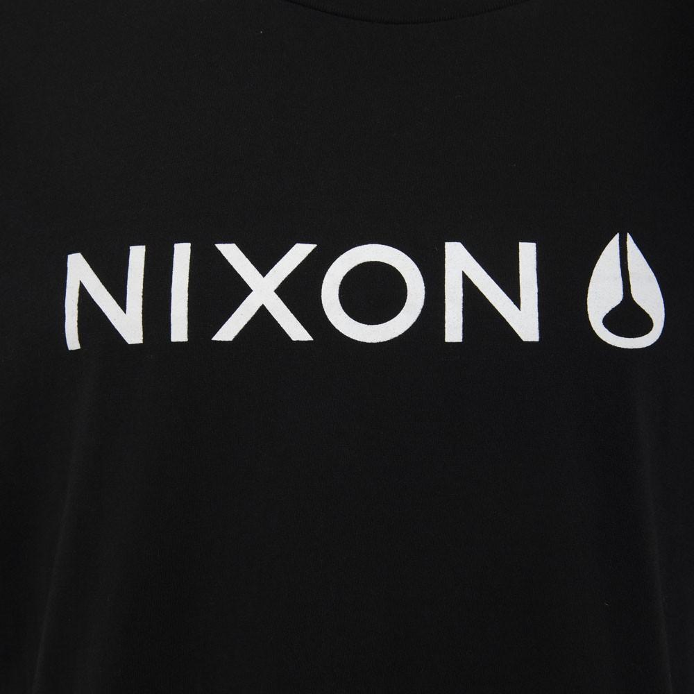 Polera Men Black White Logo Front