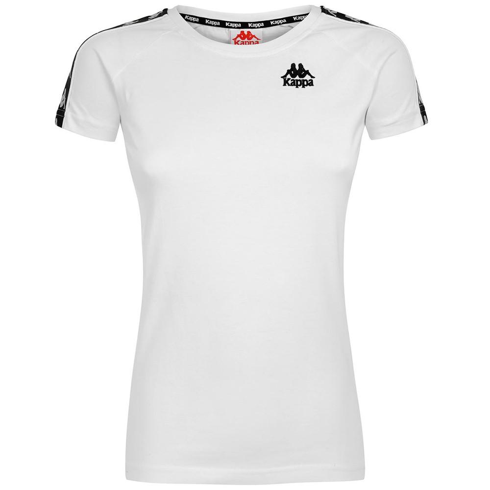 Polera 222 Banda Apan Slim White Black Kappa
