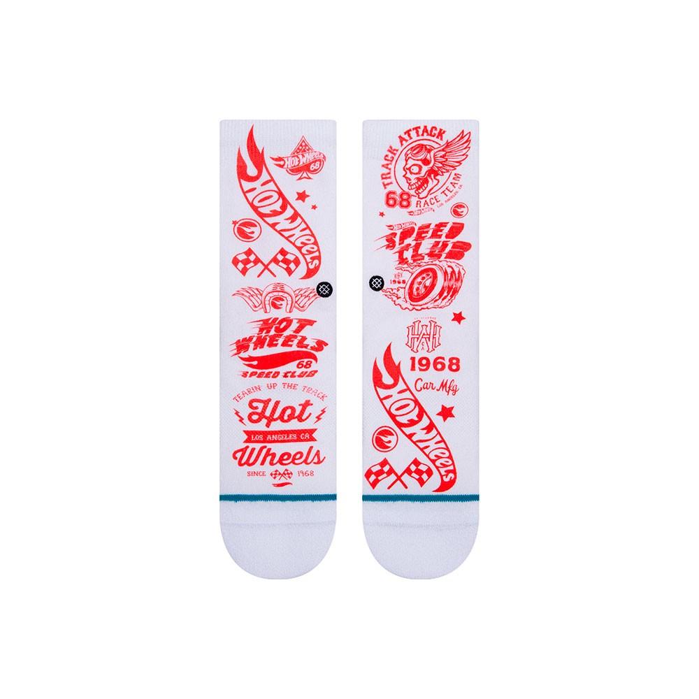 Stance Sock Hot Wheels Fade Kids White