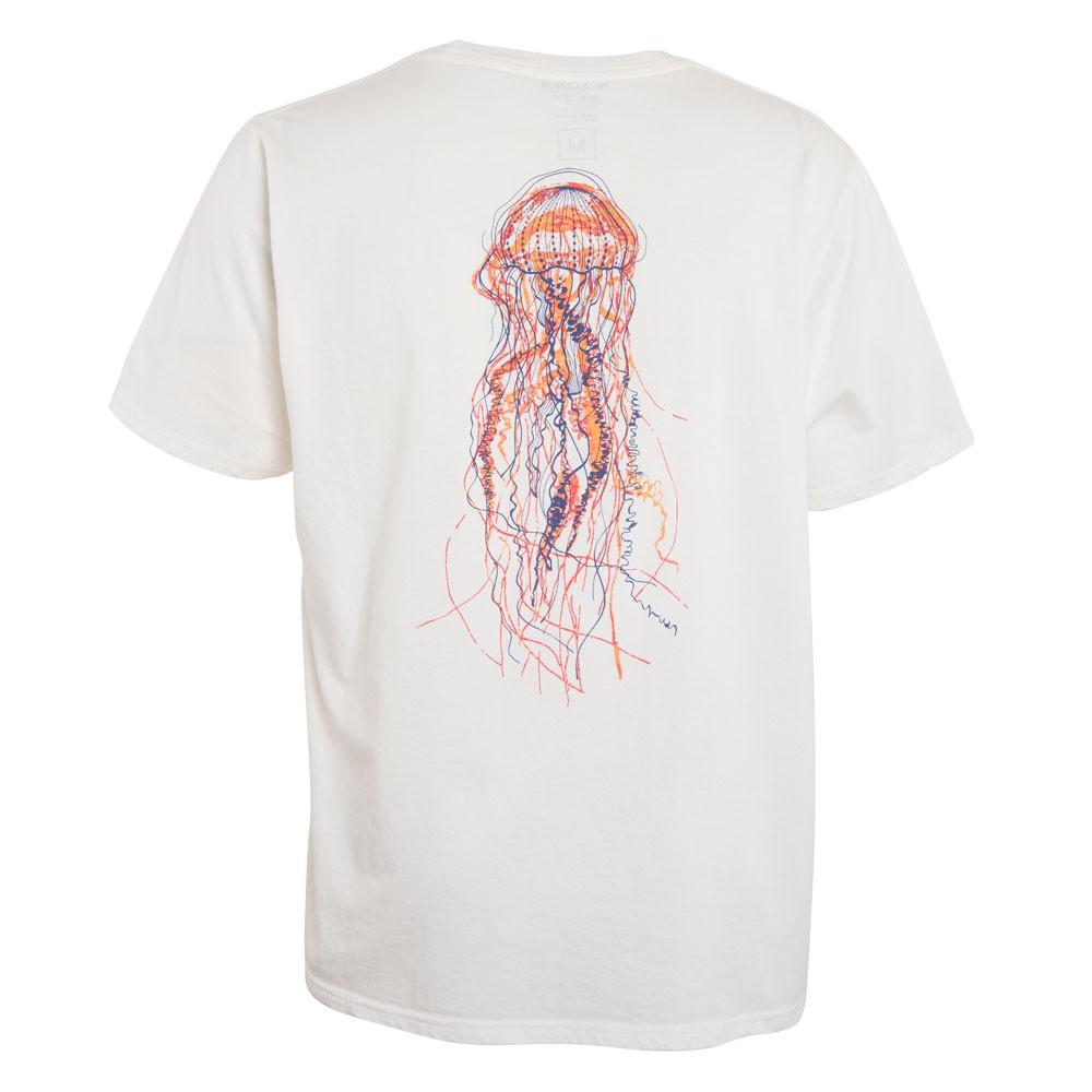 Polera Men Jellyfish White Blue Orange