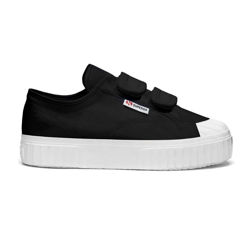Zapatilla Kids 2630 Stripe Straps Black White