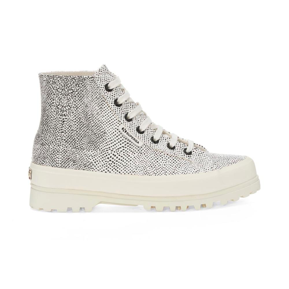 Zapatilla 2341 Alpina Micro Snake White Black