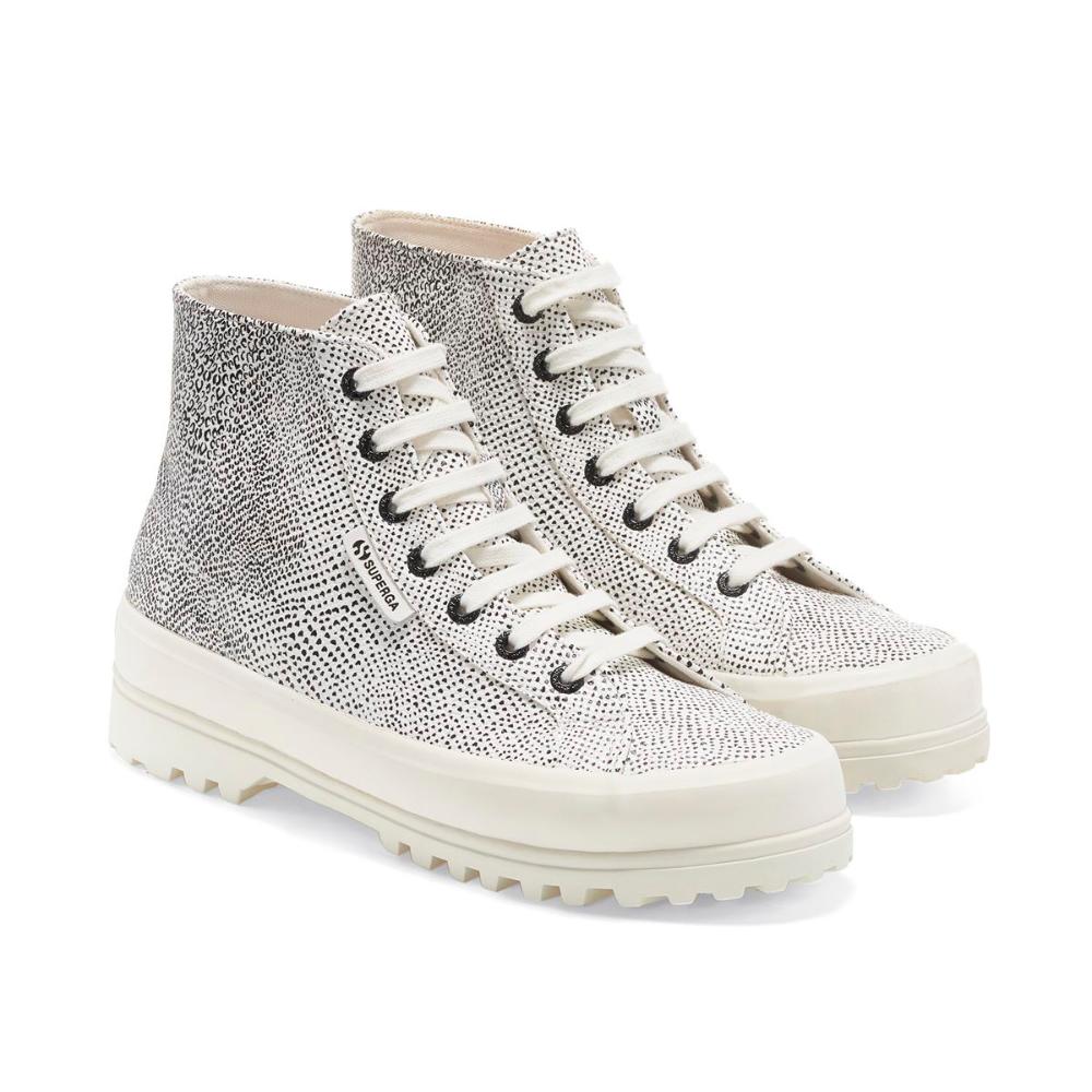 Zapatilla 2341 Alpina Micro Snake White Black