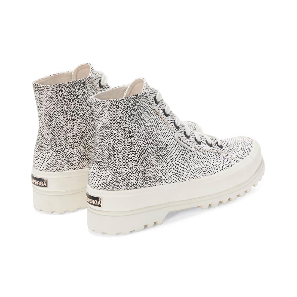 Zapatilla 2341 Alpina Micro Snake White Black