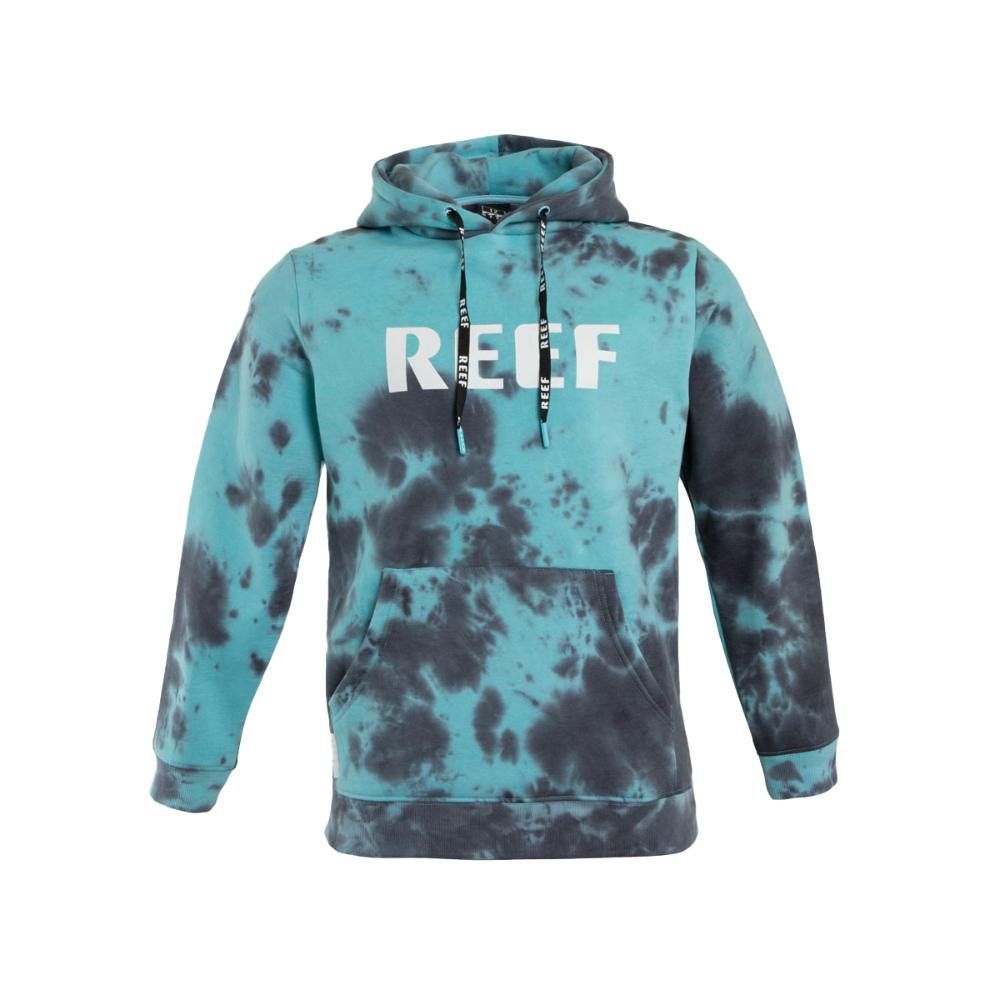 Poleron Kids Hoodie Tie Dye Aqua Black