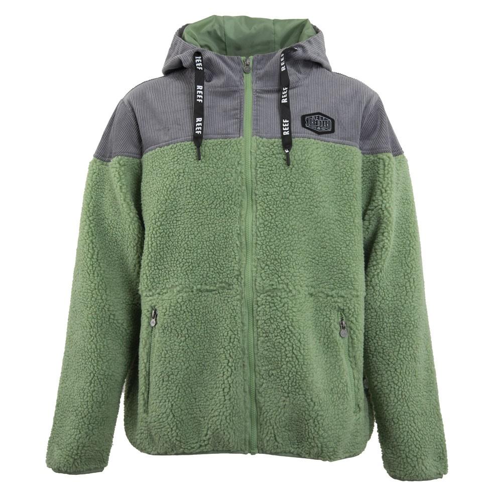 Poleron Men Sherpa Green Grey