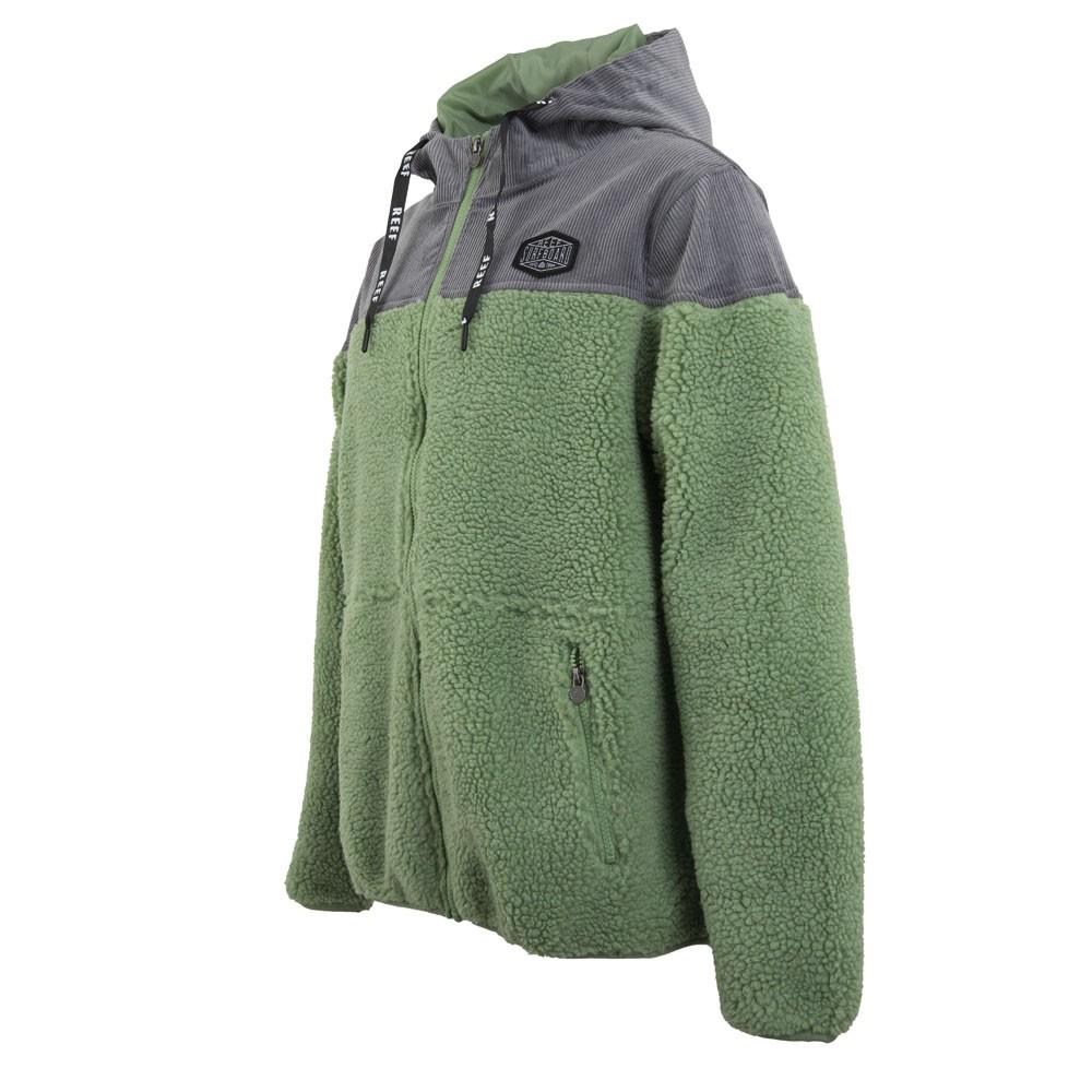 Poleron Men Sherpa Green Grey