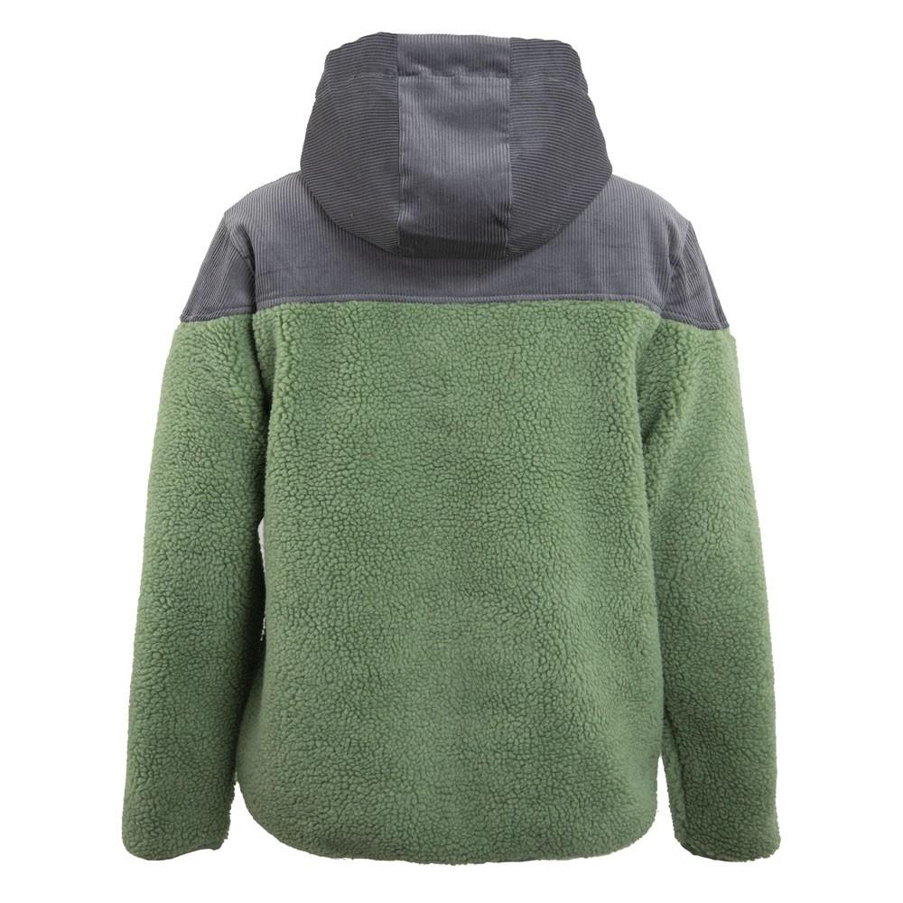 Poleron Men Sherpa Green Grey