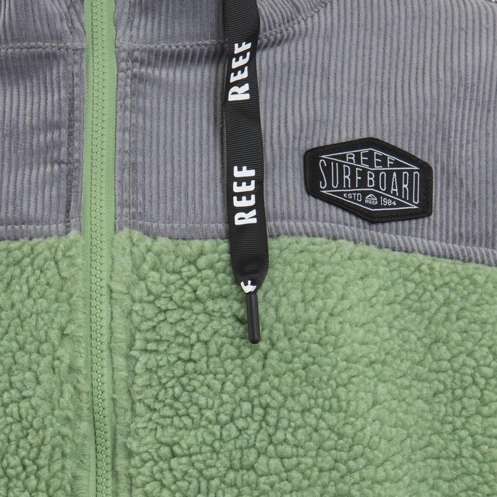 Poleron Men Sherpa Green Grey