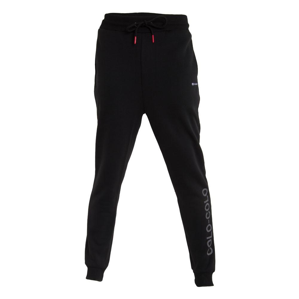 Pantalón Colo Colo Urbano All Black Eterno Campeón Estampado Pierna
