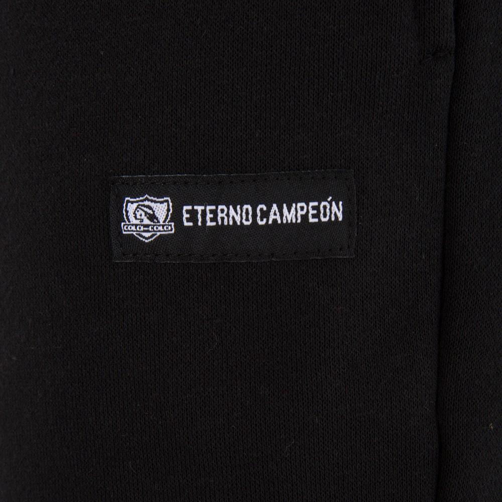 Pantalón Colo Colo Urbano All Black Eterno Campeón Estampado Pierna