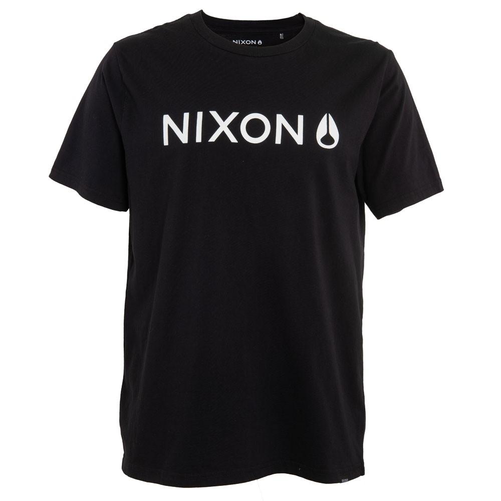 Polera Men Black Logo Front White