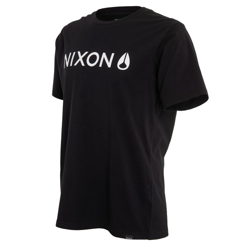 Polera Men Black Logo Front White