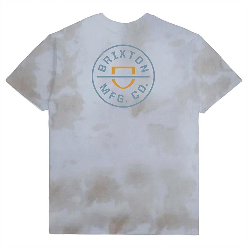Polera Men Crest II Mojave White Cloud Wash