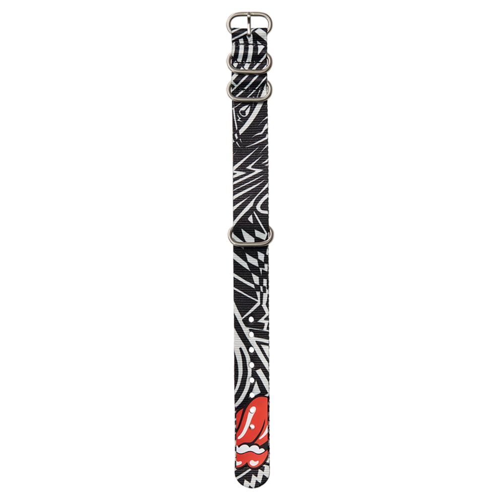 Correa Rolling Stones 20mm Natural Band Black Grey