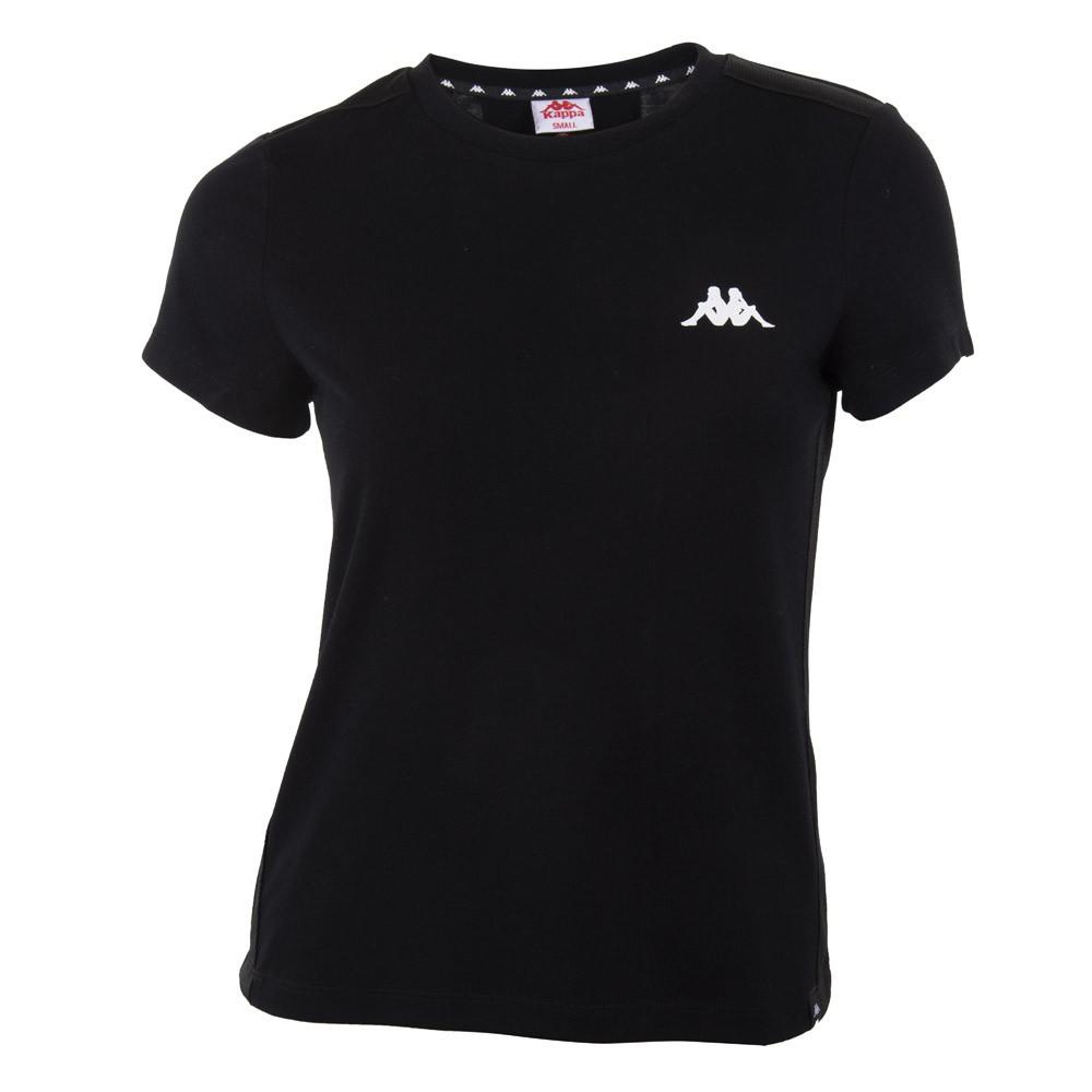 Polera Negra Franja Negra Back