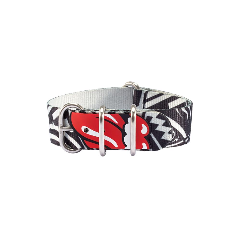 Correa Rolling Stones 20mm Natural Band Black Grey
