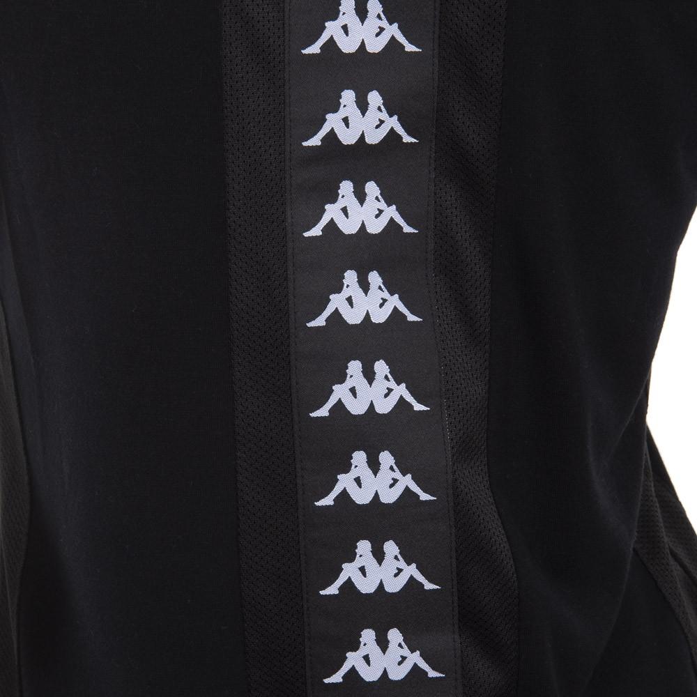 Polera Negra Franja Negra Back