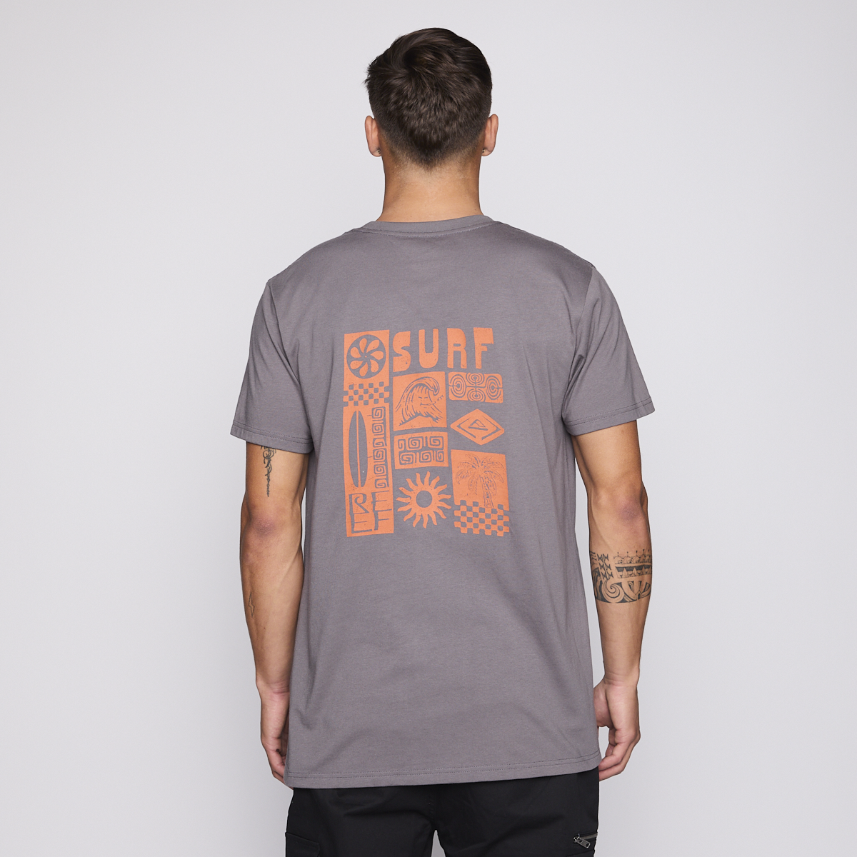 Polera Reef Men Surf Reef Dark Grey