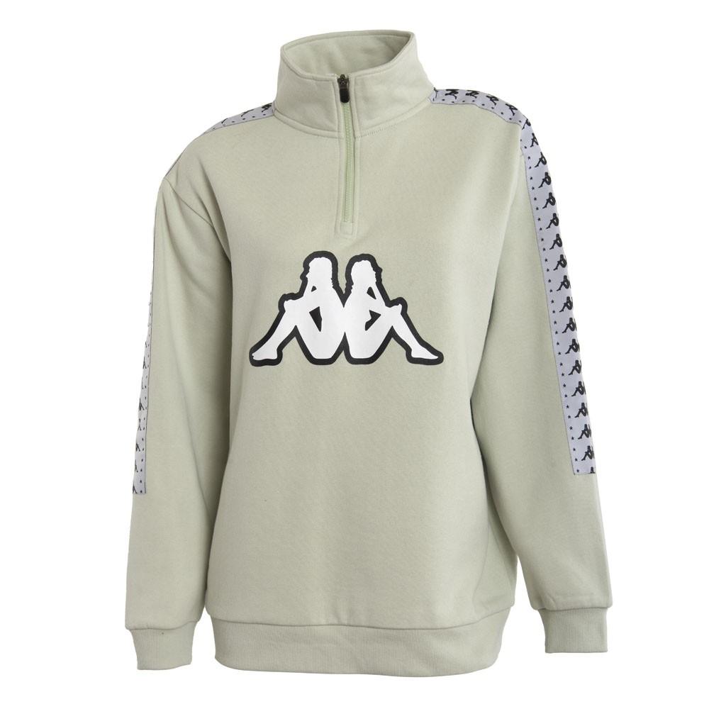 Poleron Women Half Zip Lime White