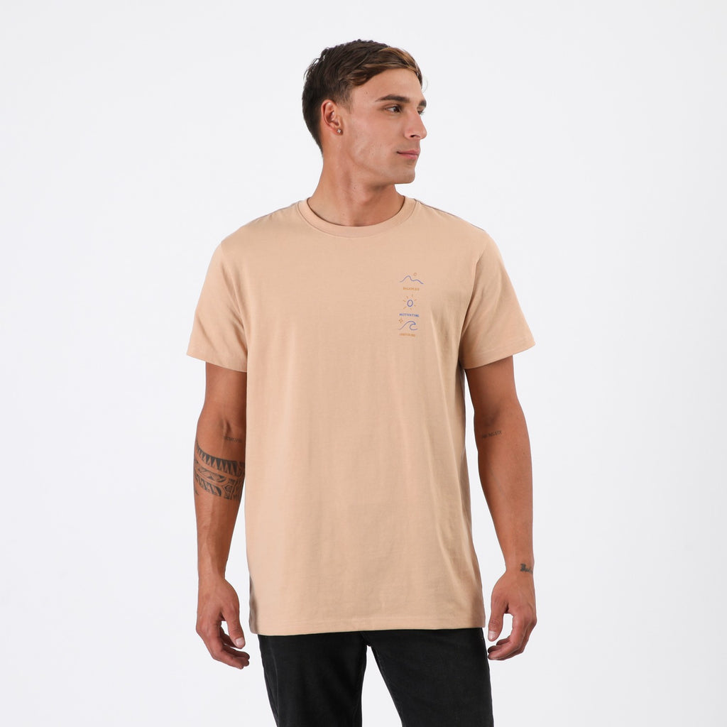 Polera Reef Men Surfs Up Brown