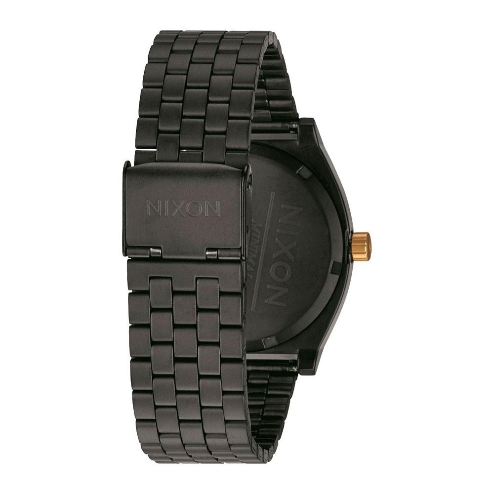 Reloj Time Teller Matte All Black Gold Nixon