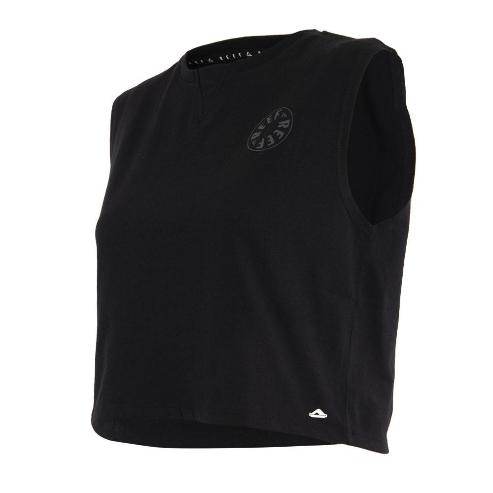 Polera Kids Crop Top Black
