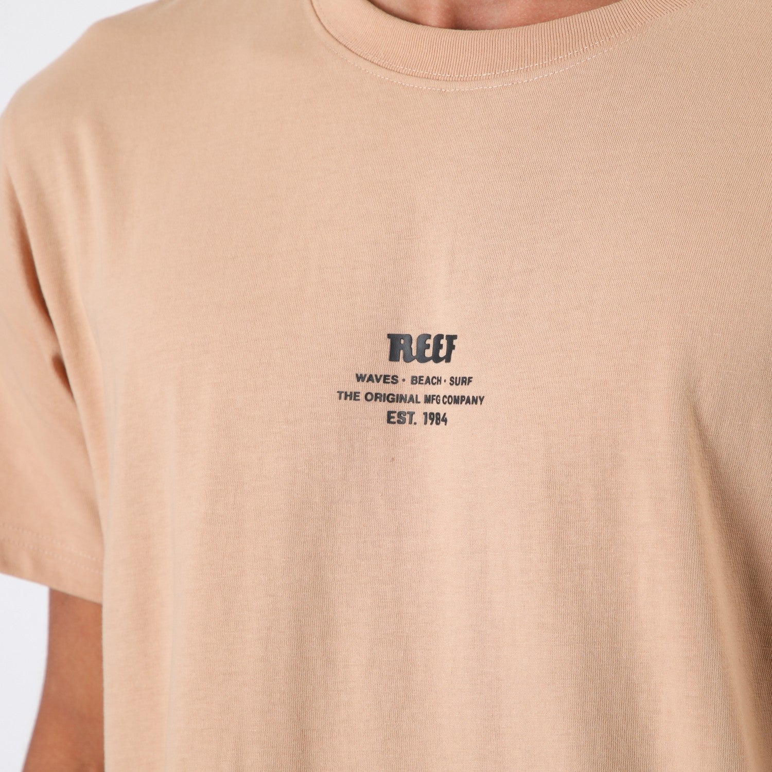 Polera Reef Men Print Beige